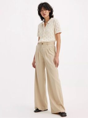 Levi's® Premium PLEATED WIDE LEG TROUSER PANTS